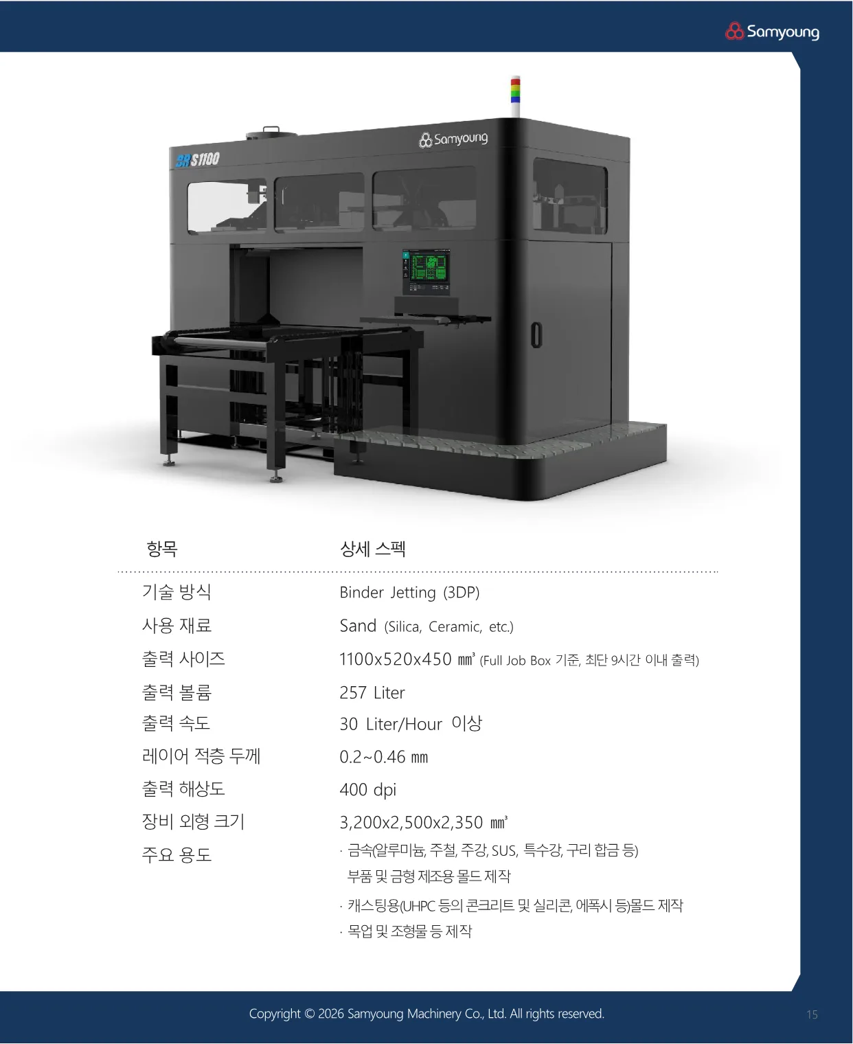 BR-S1100 상세 스펙